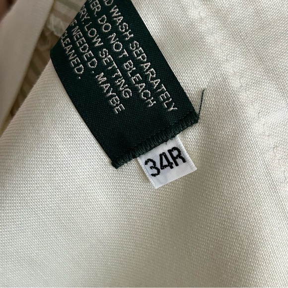 PATRICK JAMES Pastel Yellow Stripe Trouser Men Size 34R /32 - Picture 4 of 6